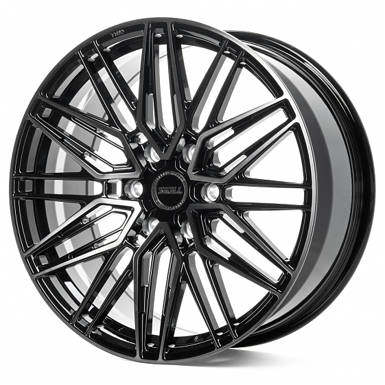 Кованые диски H231102G SKILL SV749-SB418 20 J9 ET28 6x139.7 106.1 чёрный глянцевый + полированные сп: Фото 6