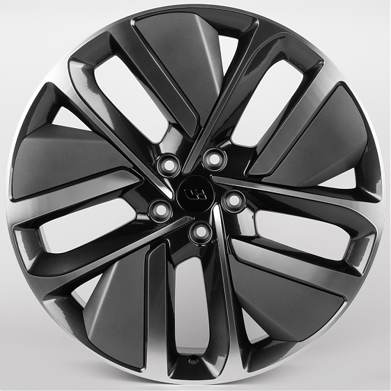 Литые диски 81824 LI IVF-3164-SF116 21 J9 ET45.5 5x120 62.5 графит + полированные спицы: Фото 1