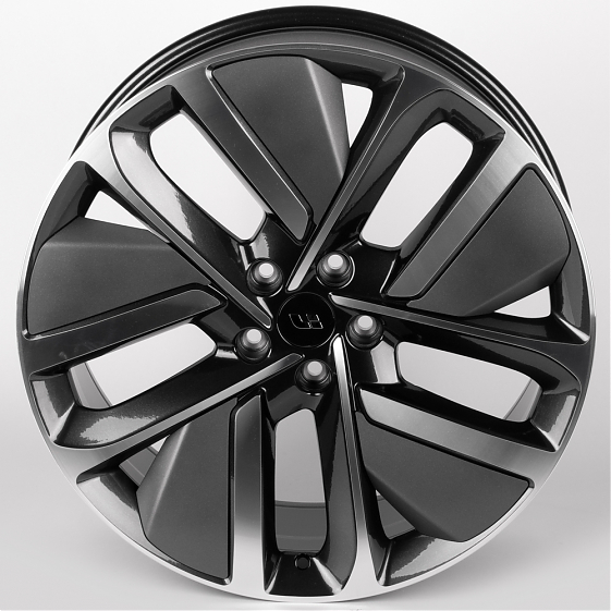 Литые диски 81824 LI IVF-3164-SF116 21 J9 ET45.5 5x120 62.5 графит + полированные спицы: Фото 3