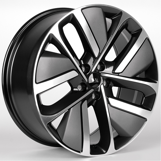 Литые диски 81824 LI IVF-3164-SF116 21 J9 ET45.5 5x120 62.5 графит + полированные спицы: Фото 4