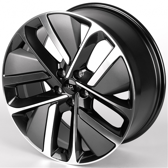 Литые диски 81824 LI IVF-3164-SF116 21 J9 ET45.5 5x120 62.5 графит + полированные спицы: Фото 6