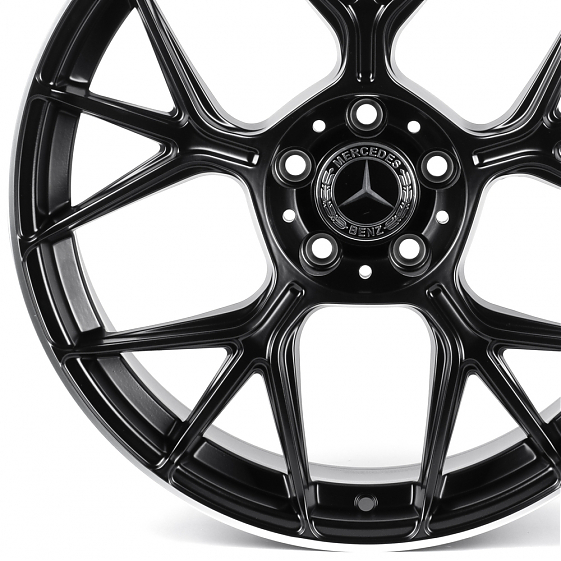 Литые диски 82133 Mercedes-Benz XL6003-DS347 19 J9.5 ET43 5x112 66.56 чёрный матовый + полированный : Фото 2