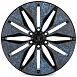 Кованые диски H240607S SKILL SV380-SV481 22 J9 ET19 6x139.7 77.8 чёрный матовый + карбон SFC18