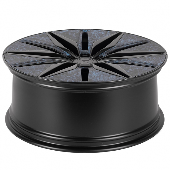 Кованые диски H240607S SKILL SV380-SV481 22 J9 ET19 6x139.7 77.8 чёрный матовый + карбон SFC18: Фото 7