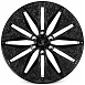 Кованые диски H240603J SKILL SV380-SV481 22 J9 ET50 6x139.7 95.1 чёрный глянцевый + карбон SFC06