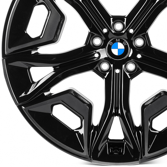 Кованые диски H241226PR SL920-SL239 21 J10.5 ET43 5x112 66.6 чёрный глянцевый + полировка + тёмный л: Фото 2