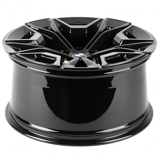Кованые диски H241226PR SL920-SL239 21 J10.5 ET43 5x112 66.6 чёрный глянцевый + полировка + тёмный л: Фото 7