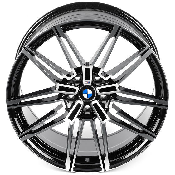Литые диски 82150 BMW F078-SF087 19 J9.5 ET37 5x112 66.56 чёрный + полированные спицы: Фото 3