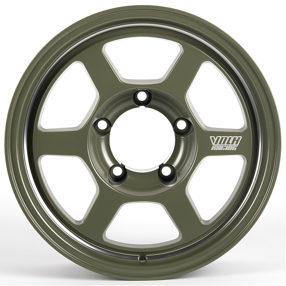 Литые диски 81401 Rays 61143-VR10 16 J6.5 ET-25 5x139.7 108.1 зелёный матовый + полировка: Фото 1
