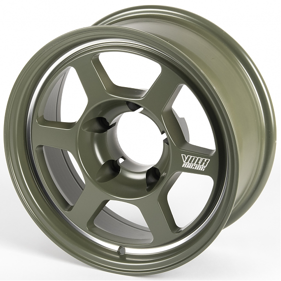Литые диски 81401 Rays 61143-VR10 16 J6.5 ET-25 5x139.7 108.1 зелёный матовый + полировка: Фото 5