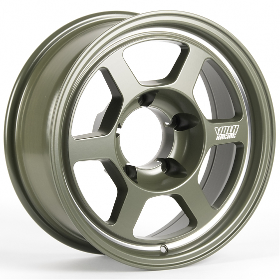 Литые диски 81401 Rays 61143-VR10 16 J6.5 ET-25 5x139.7 108.1 зелёный матовый + полировка: Фото 6