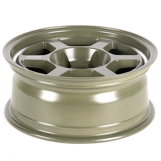 Литые диски 81401 Rays 61143-VR10 16 J6.5 ET-25 5x139.7 108.1 зелёный матовый + полировка: Фото 7