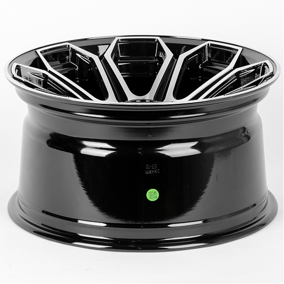 Литые диски 80449 FUEL JT191-SL045 17 J9 ET-12 5x127 71.6 чёрный + полированные спицы: Фото 7