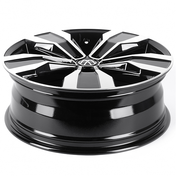 Литые диски 82095 Volkswagen iVF-3335-CT505 19 J7 ET40 5x112 57.1 чёрный + полированные спицы: Фото 7