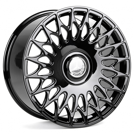 Кованые диски H240605Q SL521-SK365 22 J10 ET20 5x130 84.1 чёрный глянцевый: Фото 4