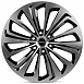 Кованые диски 230330Y SKILL SV905-CS286 22 J9 ET50 6x139.7 95.1 чёрный + полированные спицы