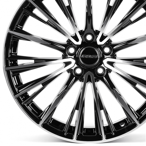 Литые диски 82636 Rays XF055 19 J8.5 ET35 5x114.3 73.1 черный глянец + полированые спицы: Фото 2
