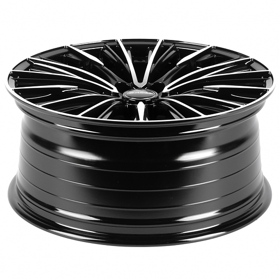 Литые диски 82636 Rays XF055 19 J8.5 ET35 5x114.3 73.1 черный глянец + полированые спицы: Фото 7