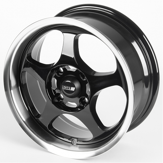 Литые диски 81482 SSR 5201-FG543 15 J6.5 ET35 4x114.3 56.6 чёрный глянцевый + полированный обод: Фото 5