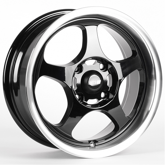 Литые диски 81482 SSR 5201-FG543 15 J6.5 ET35 4x114.3 56.6 чёрный глянцевый + полированный обод: Фото 6