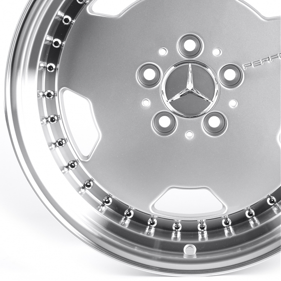 Литые диски 82042 Mercedes-Benz iV-953-CT479 17 J8 ET25 5x112 66.6 серебро + полированный обод: Фото 2