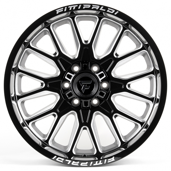 Литые диски 81283 Fittipaldi FA18BM-DS218 20 J10 ET-19 6x135/6x139.7 106.1 чёрный глянцевый + полиро: Фото 1