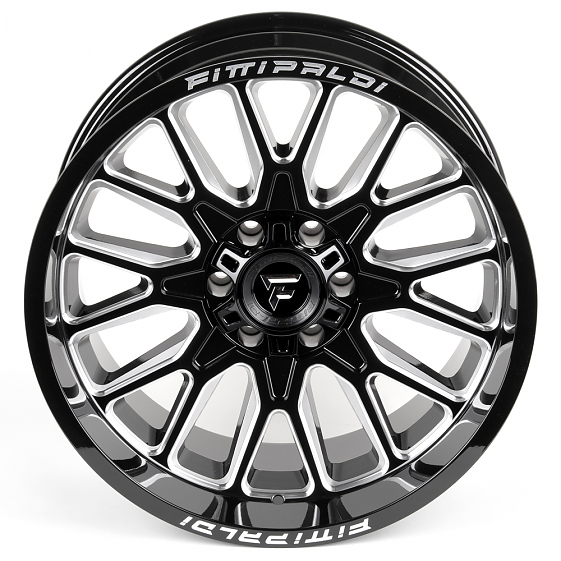 Литые диски 81283 Fittipaldi FA18BM-DS218 20 J10 ET-19 6x135/6x139.7 106.1 чёрный глянцевый + полиро: Фото 3