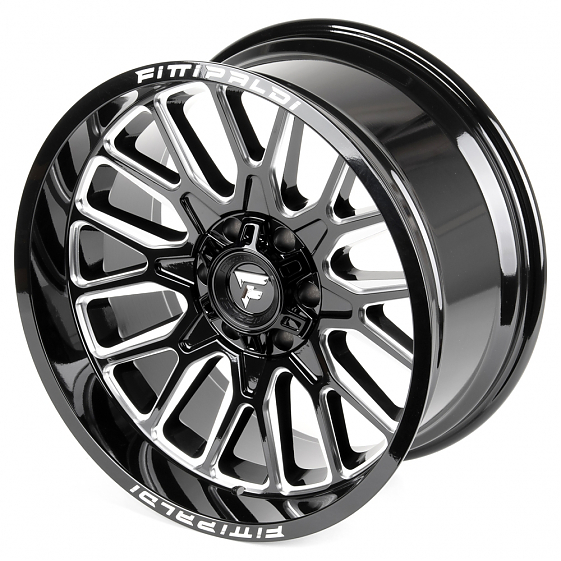 Литые диски 81283 Fittipaldi FA18BM-DS218 20 J10 ET-19 6x135/6x139.7 106.1 чёрный глянцевый + полиро: Фото 6
