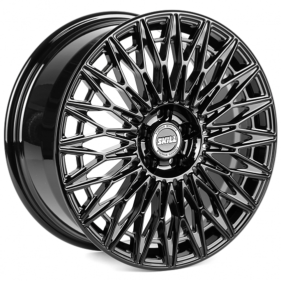 Кованые диски H260609T SKILL SL467-SL205 19 J8.5 ET48 5x112 66.6 чёрный глянцевый: Фото 4