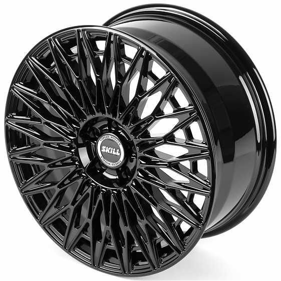 Кованые диски H260609T SKILL SL467-SL205 19 J8.5 ET48 5x112 66.6 чёрный глянцевый: Фото 6