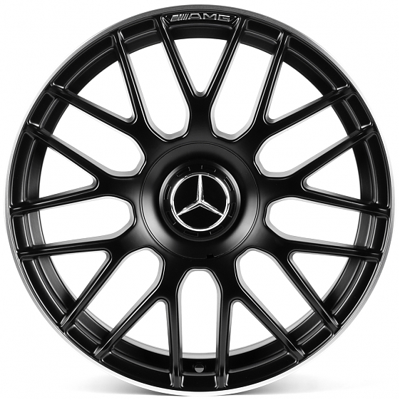 Литые диски 82589 Mercedes-Benz IVF-3368-H3368F 18 J8 ET36 5x112 66.56 чёрный матовый + полированный: Фото 1