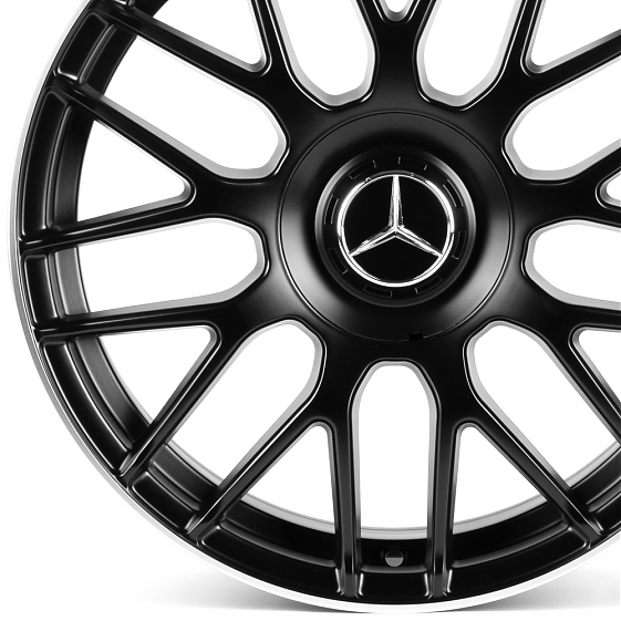 Литые диски 82589 Mercedes-Benz IVF-3368-H3368F 18 J8 ET36 5x112 66.56 чёрный матовый + полированный: Фото 2