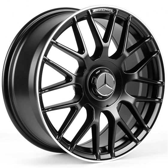 Литые диски 82589 Mercedes-Benz IVF-3368-H3368F 18 J8 ET36 5x112 66.56 чёрный матовый + полированный: Фото 4