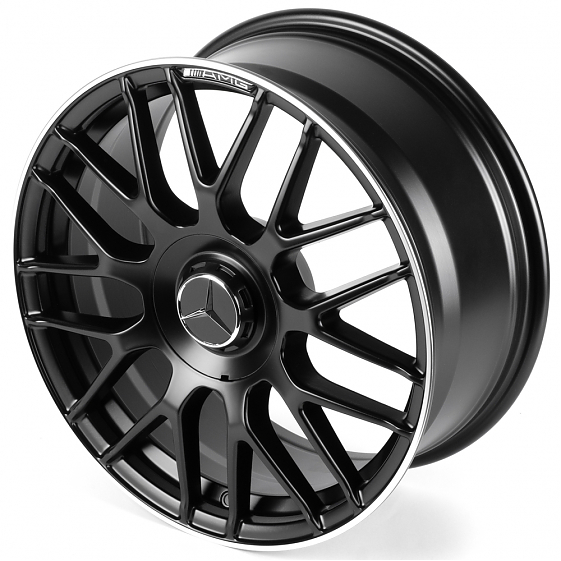 Литые диски 82589 Mercedes-Benz IVF-3368-H3368F 18 J8 ET36 5x112 66.56 чёрный матовый + полированный: Фото 6
