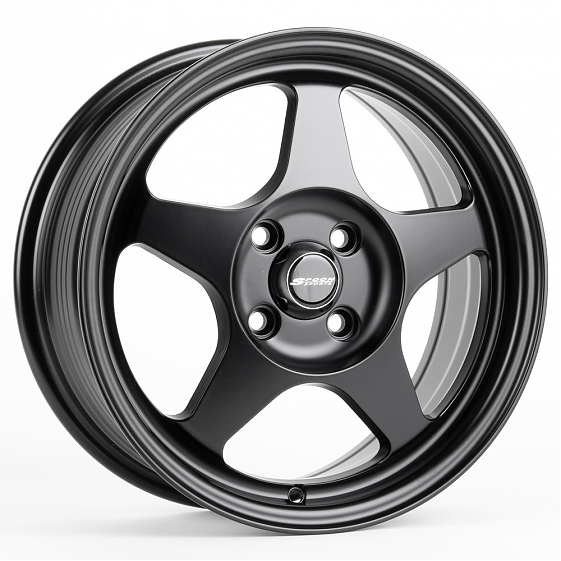 Литые диски 81359 SPOON 5092X-DS162 15 J6.5 ET35 4x100 73.1 чёрный матовый: Фото 4
