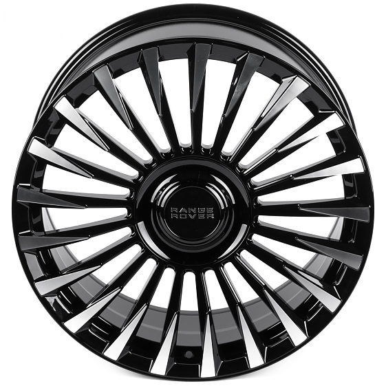 Кованые диски 0923-86 PTRACING DS190X-CS412 20 J9 ET35 5x120 72.56 чёрный + полированные спицы: Фото 3