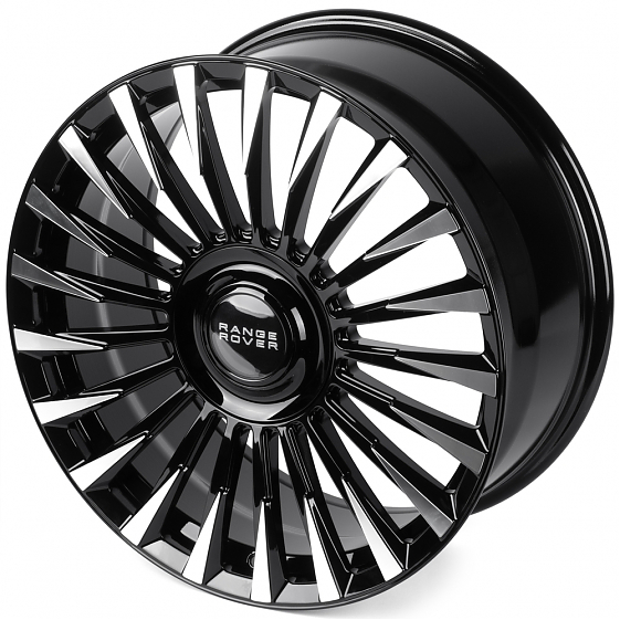 Кованые диски 0923-86 PTRACING DS190X-CS412 20 J9 ET35 5x120 72.56 чёрный + полированные спицы: Фото 6