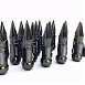 Комплект гаек 20095 Rays пули конус 12x1,25 серебро тёмное HEX 17