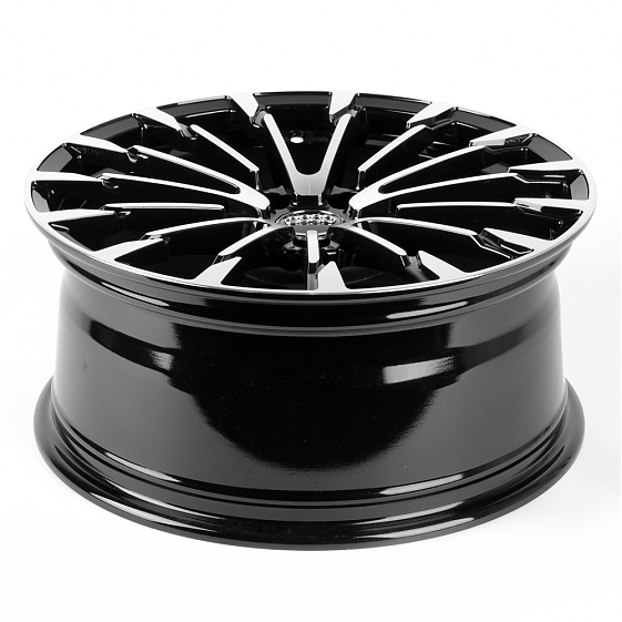 Литые диски 80993 Audi FG441-24080-2 18 J8 ET40 5x112 66.6 чёрный + полированные спицы: Фото 7