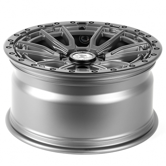 Кованые диски H240605A SKILL SV127-SK303 18 J9 ET19 6x139.7 106.1 графит матовый + чёрный бедлок: Фото 7