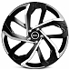 Кованые диски H260119W SKILL CS515-SL220 20 J8.5 ET35 5x114.3 60.1 чёрный матовый + зеркальная полир