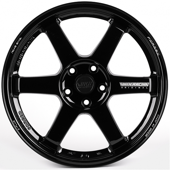 Литые диски 81996 Rays 6511X-CT492 18 J8 ET40 5x100 73.1 чёрный глянцевый: Фото 1