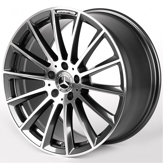 Литые диски 81846 Mercedes-Benz IVF-3061-CT508 19 J8.5 ET36 5x112 66.5 графит + полированные спицы: Фото 5