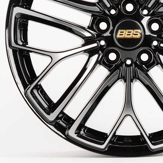Литые диски 80209 BBS 5096X-CT355 18 J8.5 ET40 5x112 66.6 чёрный + полированные спицы: Фото 2