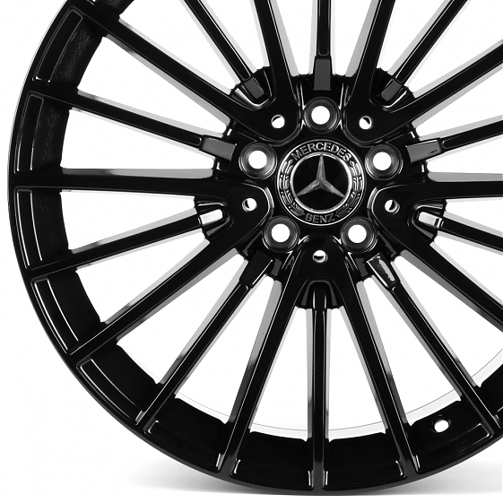 Литые диски 82585 Mercedes-Benz IVF-3064-H3064FA 19 J9.5 ET43 5x112 66.5 чёрный глянцевый: Фото 2
