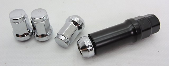 Гайка 60008 Wheel Lock 7 граней конус 12x1,5 33mm серебро 19/21: Фото 3