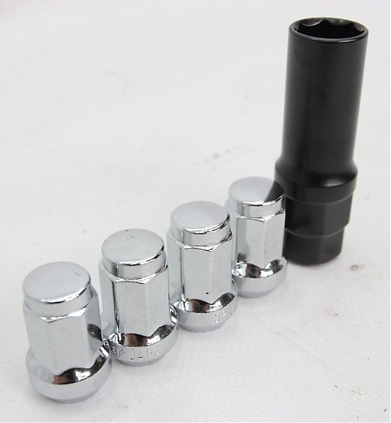 Гайка 60008 Wheel Lock 7 граней конус 12x1,5 33mm серебро 19/21: Фото 2