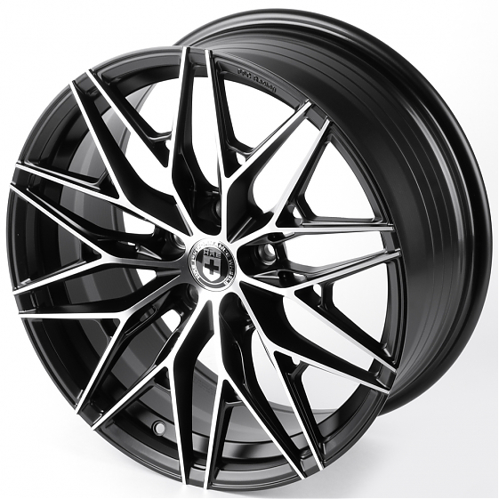 Литые диски 81778 HRE FC003-DS329 18 J8 ET35 5x112 66,56 чёрный матовый + полированные спицы: Фото 6