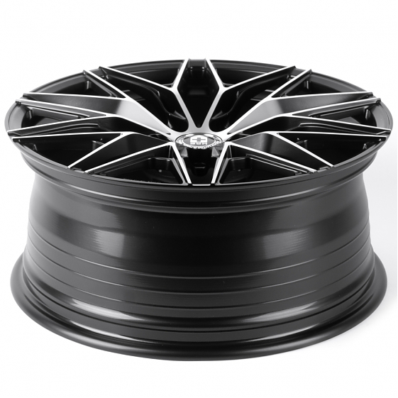Литые диски 81778 HRE FC003-DS329 18 J8 ET35 5x112 66,56 чёрный матовый + полированные спицы: Фото 7