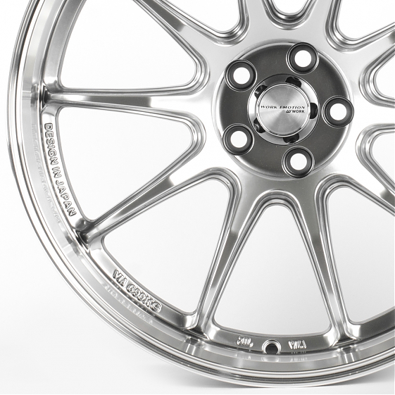 Литые диски 81707 WORK EMOTION FC8021-CT493 18 J8.5 ET35 5x100 73.1 серебро тёмное + полированный об: Фото 2
